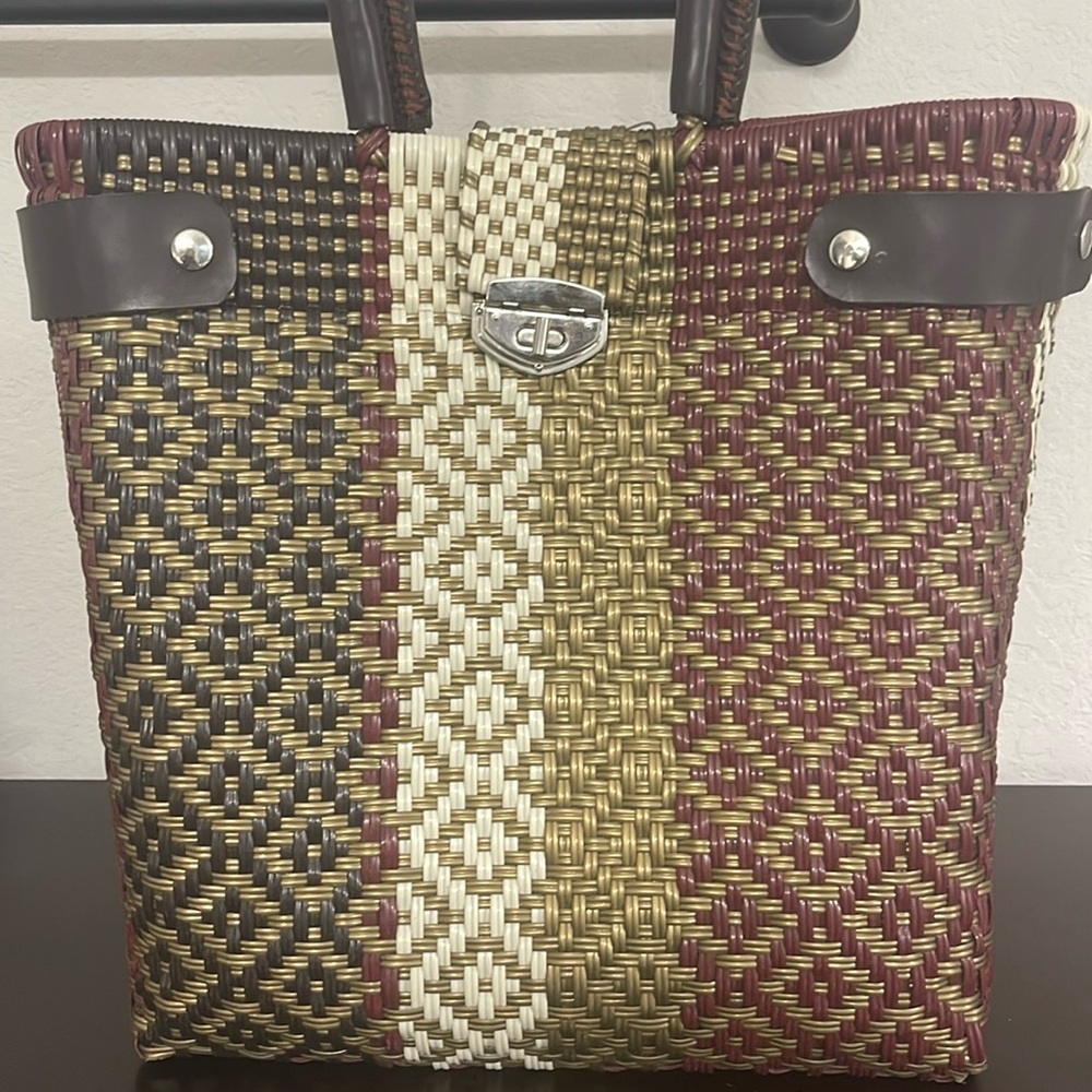Large non-brand plastic handbag.